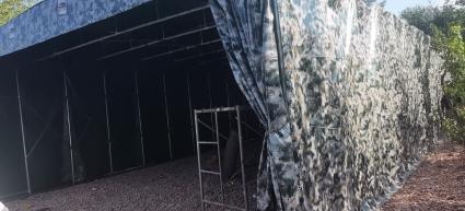 法式固定棚广告棚梯形棚弧形棚遮阳篷天幕蓬西瓜棚