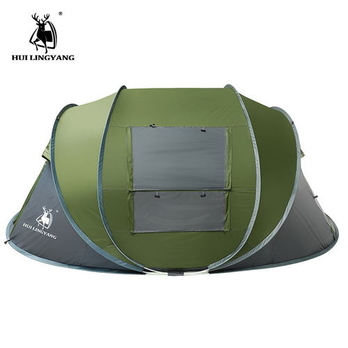 正品徽羚羊自动帐篷 新款3-4人速开抛帐，野营防水首选